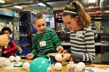 Young children learning about engineering through hands on activities